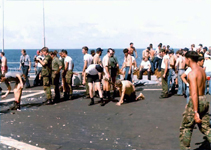Photos by Mark Hilditch - Shellback Initiation